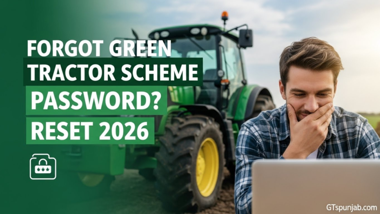 Green Tractor Scheme Phase-3 2026 Forgot Password