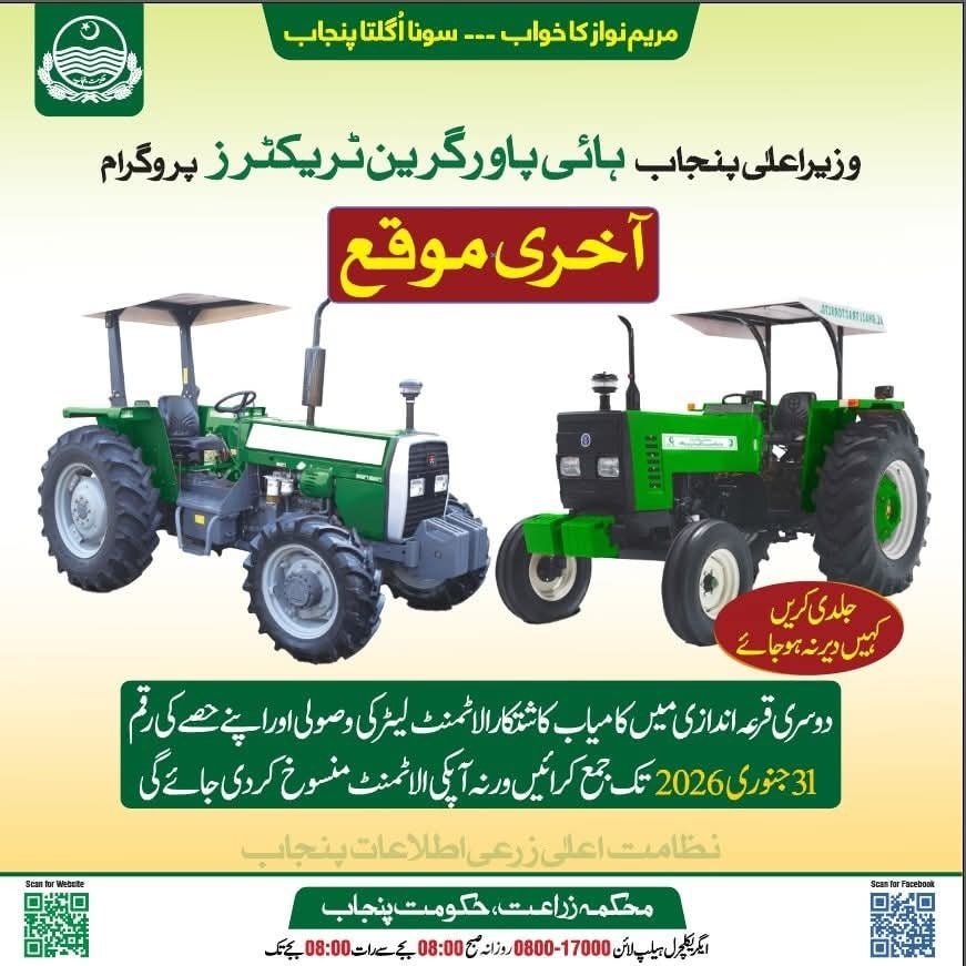 Punjab Farmers Alert: Green Tractor Scheme Phase 3 Last Date Extended