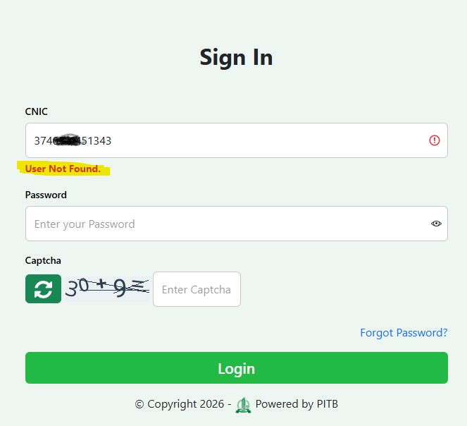 Green Tractor Scheme Phase-3 2026 Forgot Password