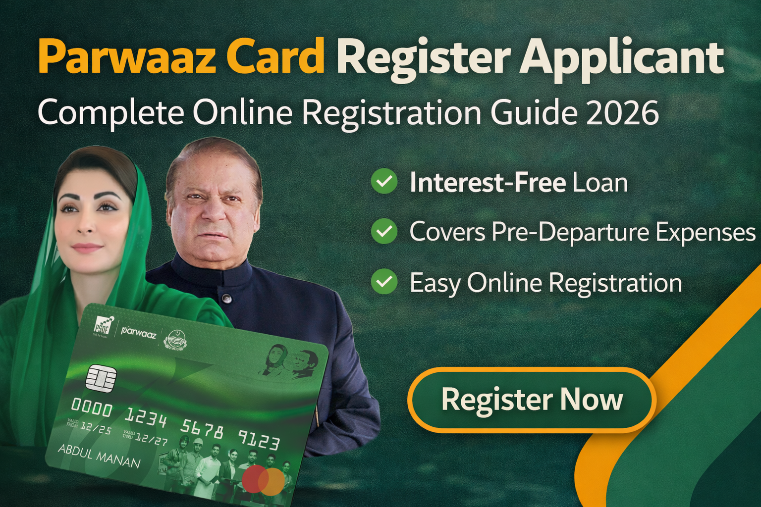 Parwaaz Card Register Applicant